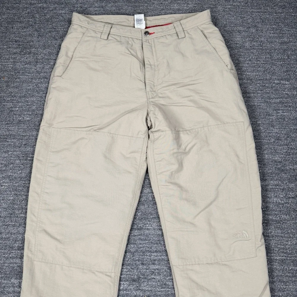 The North Face Pants Men 36X34 Beige Quilted Outdoor Hunt Winter Nature Warm